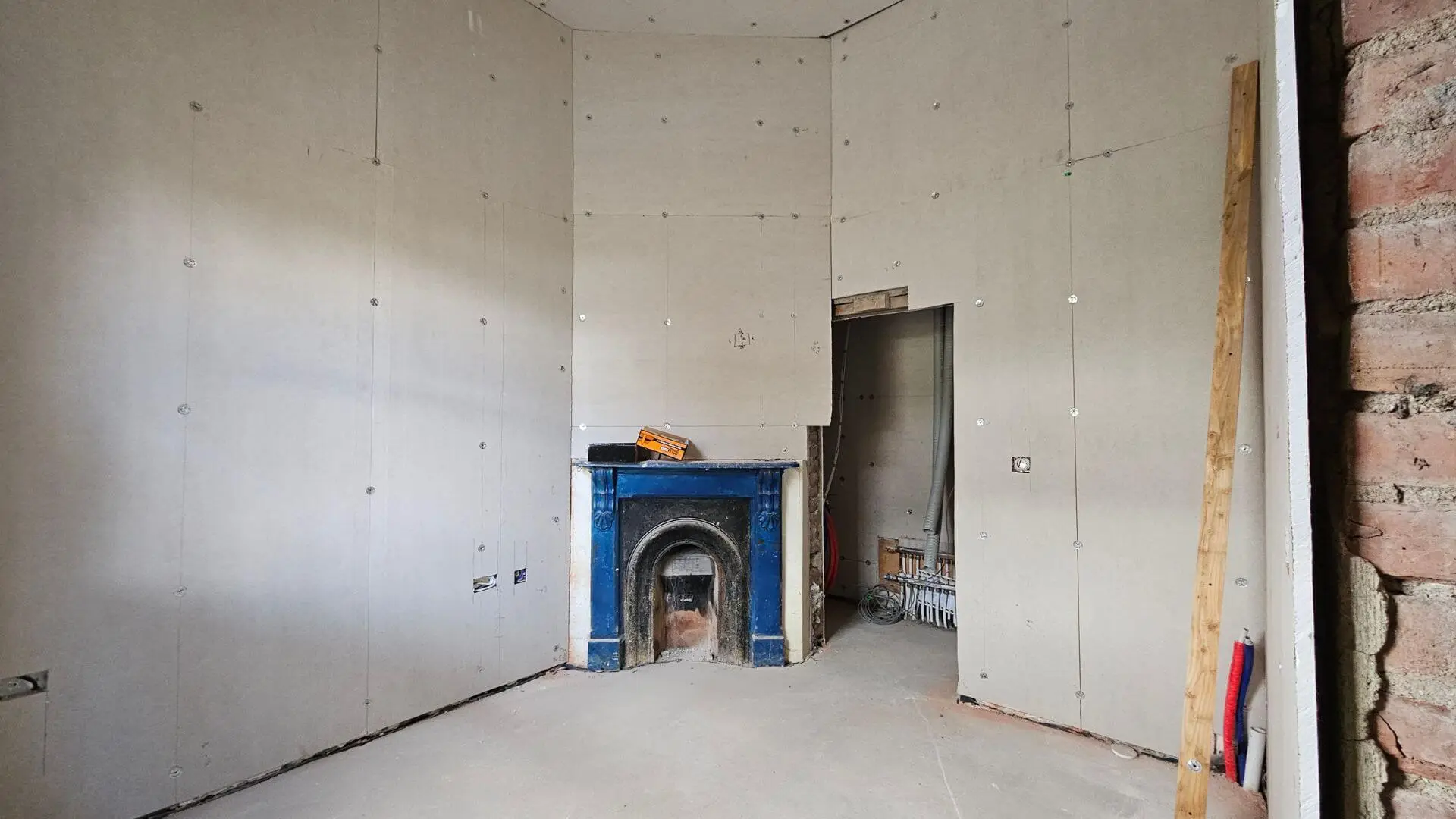 mohill station house interior insulation during restoration project
